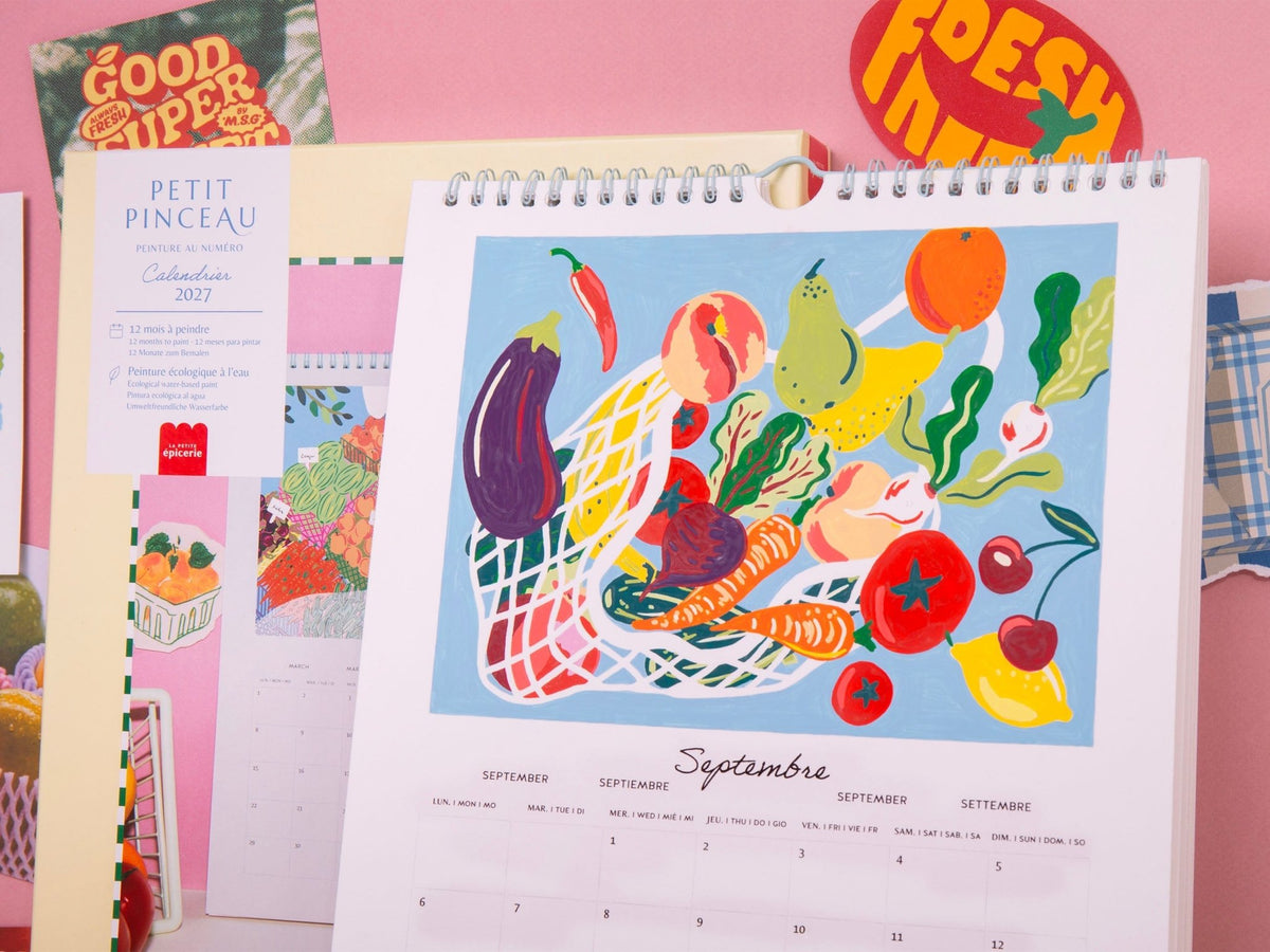 Calendrier à peindre 2027 Fruits et Légumes – Petit Pinceau – La Petite Épicerie – vue 3