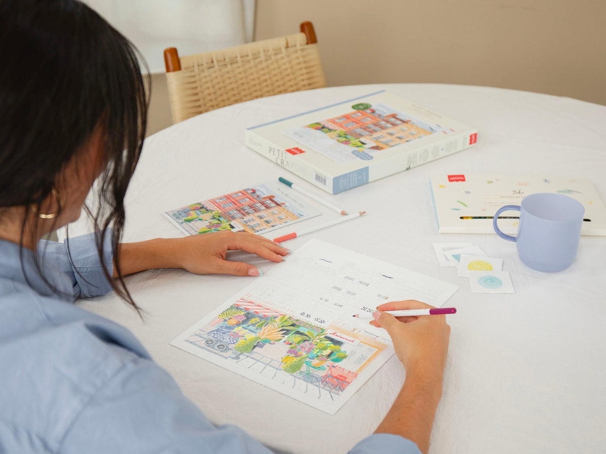 Coloriage au numéro adulte Place aux fleurs – Petit Crayon – La Petite Épicerie – vue 3