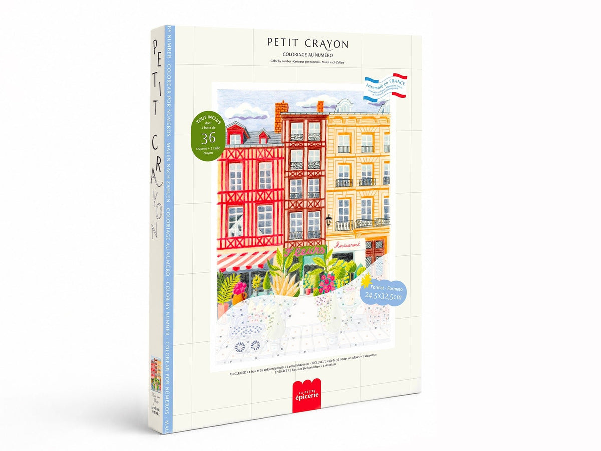 Coloriage au numéro adulte Place aux fleurs – Petit Crayon – La Petite Épicerie – vue 1