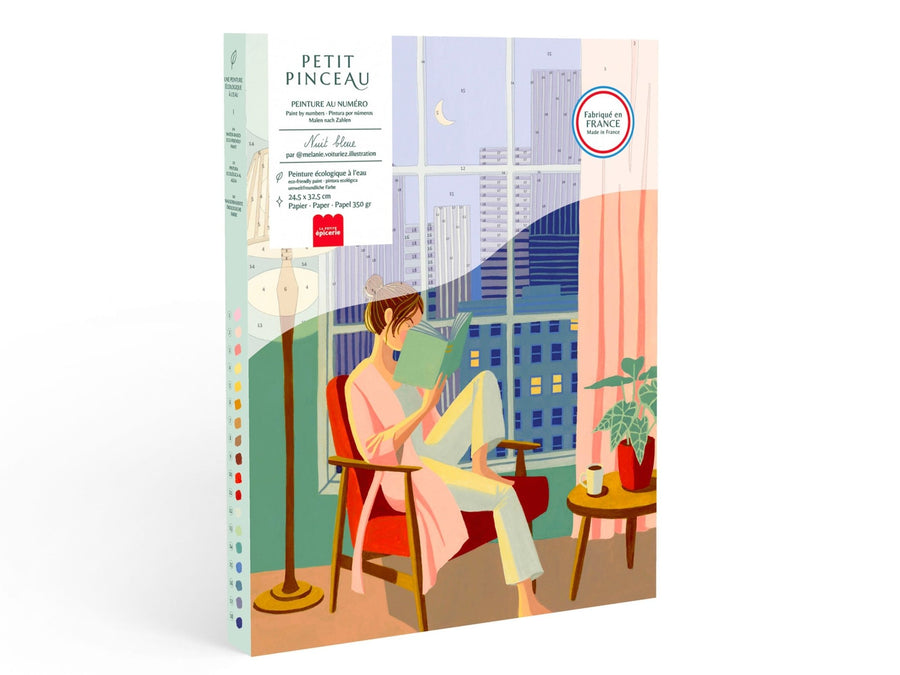 Peinture au numéro adulte Nuit Bleue - Petit Pinceau