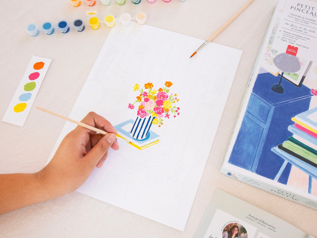 Peinture au numéro Des fleurs et des récits – Petit Pinceau – La Petite Épicerie – vue 2