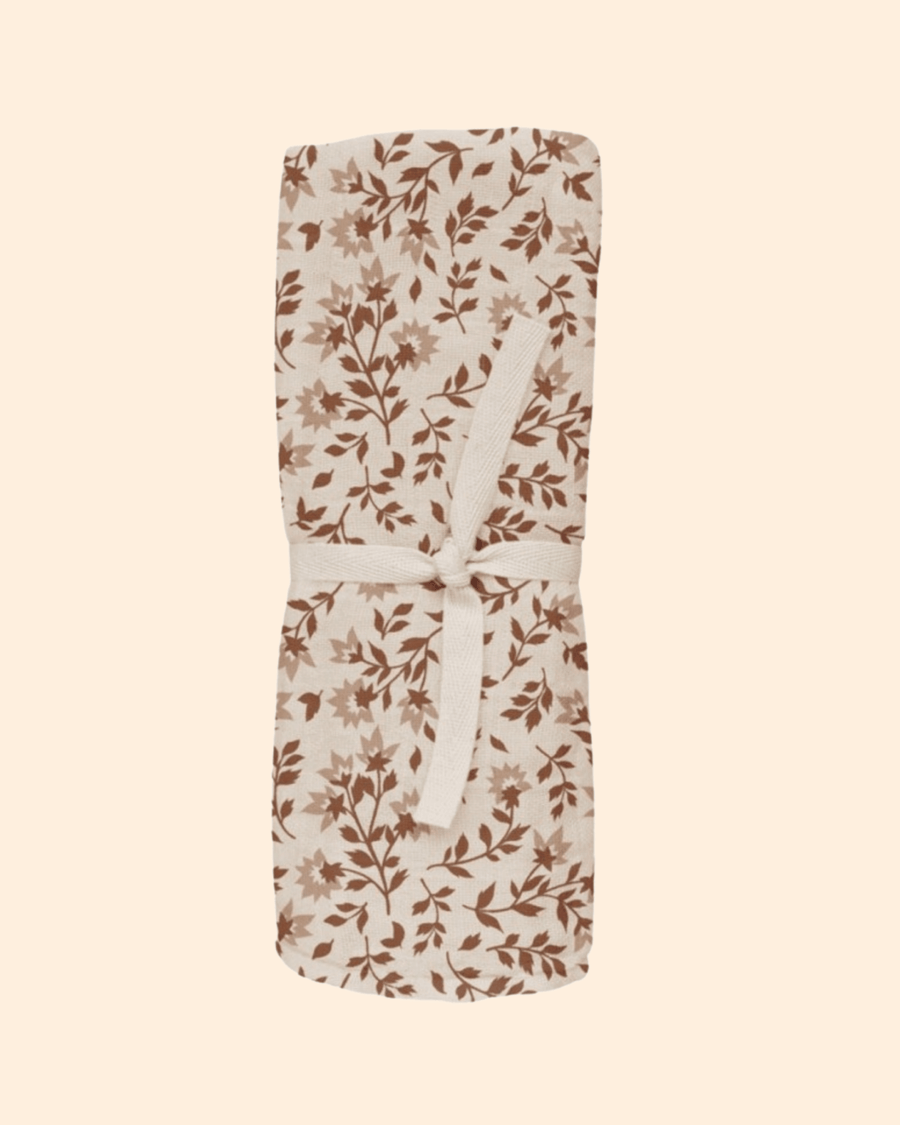Lange bébé coton bio hibiscus
