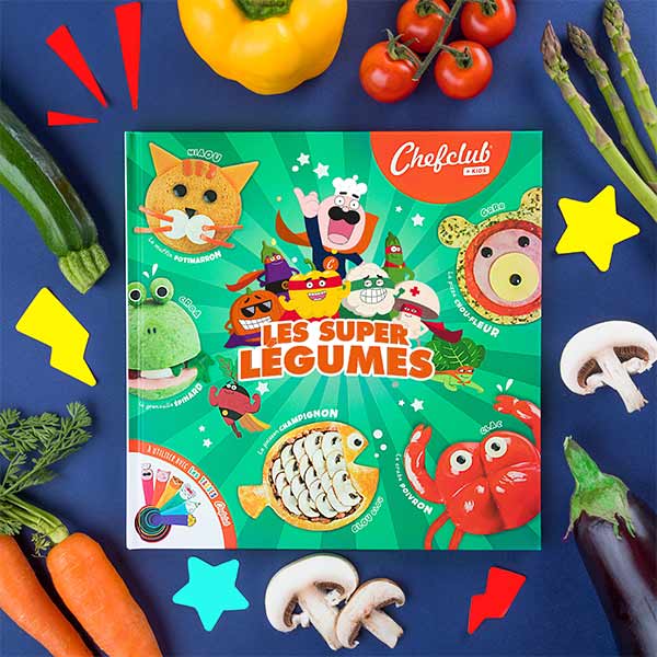 Livre de cuisine enfant - les super légumes chefclub kids
