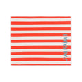 Lot de 2 sets de table - Jeannette Rayures Cerise J'ai faim