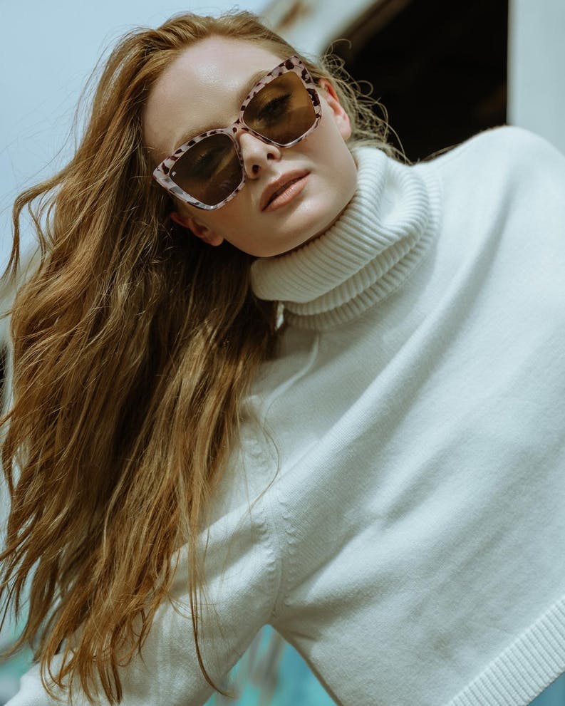 Lunettes de soleil femme luna gold