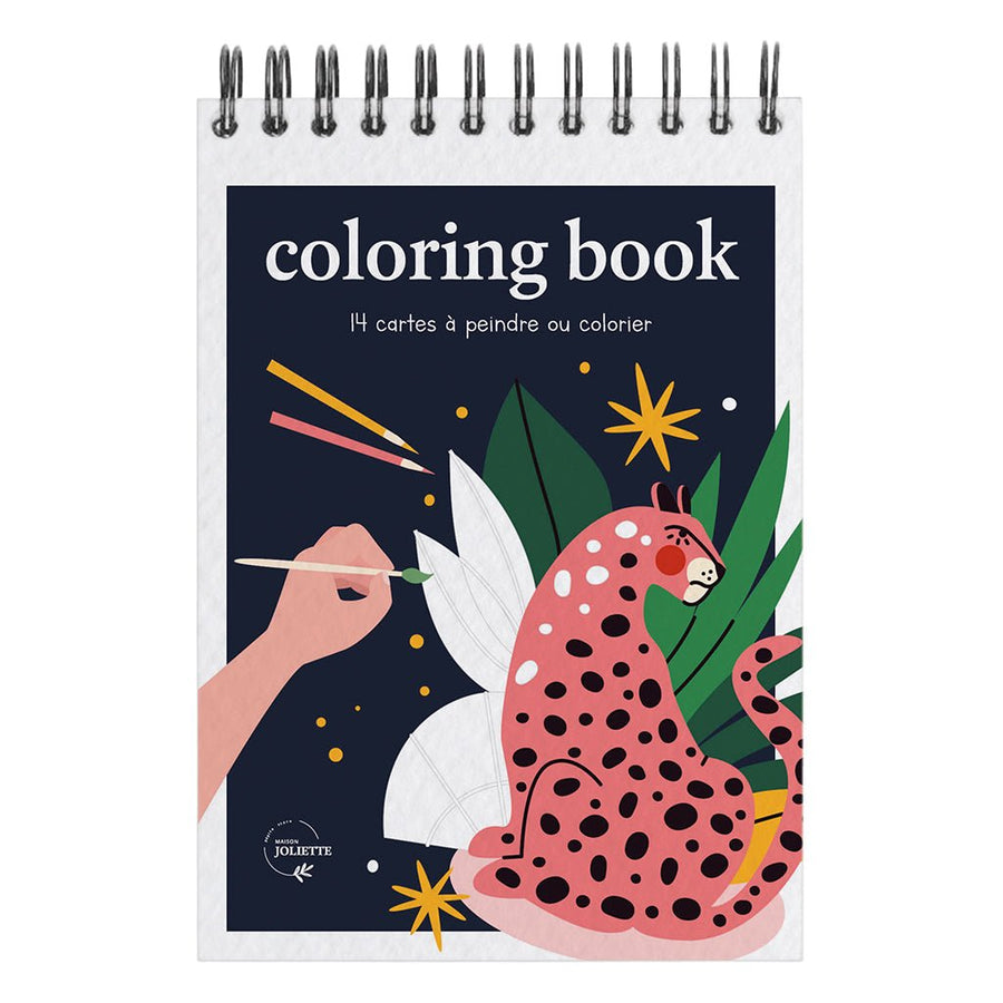 Carnet de coloriage A6 Wild