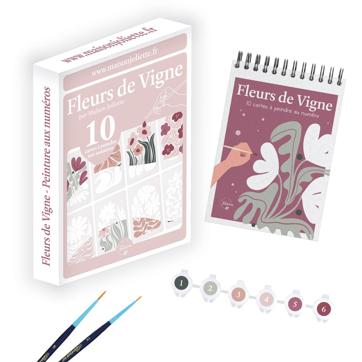 Peinture aux numéros Fleurs de Vigne - Maison Joliette