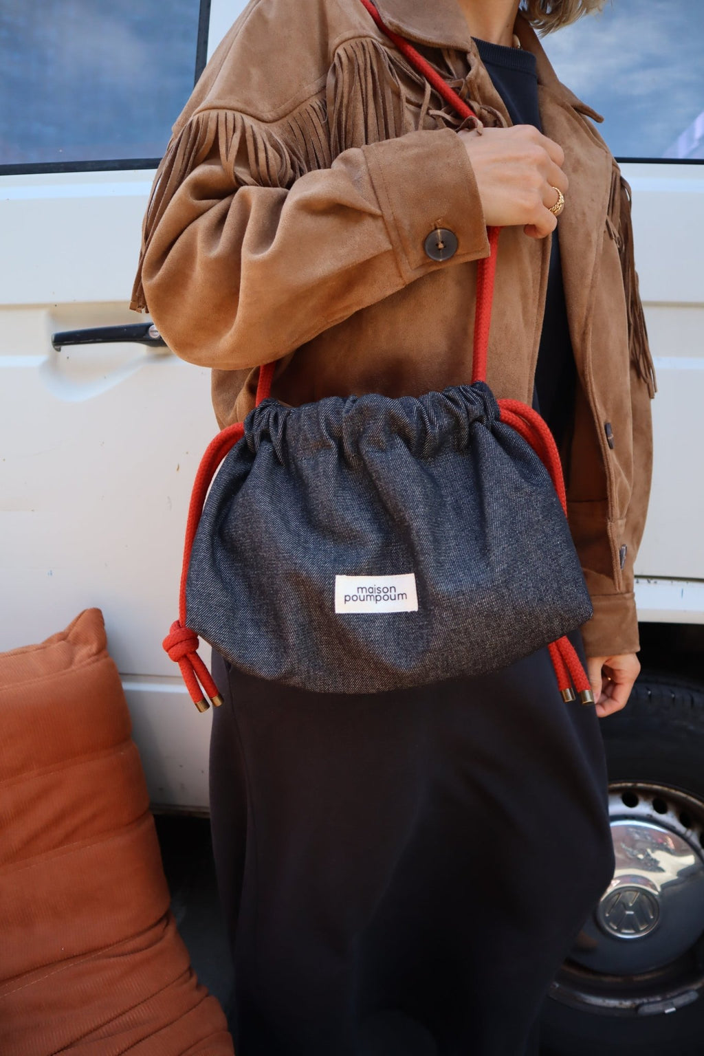 Sac bourse femme Le Raoul Jean Noir - vue 3