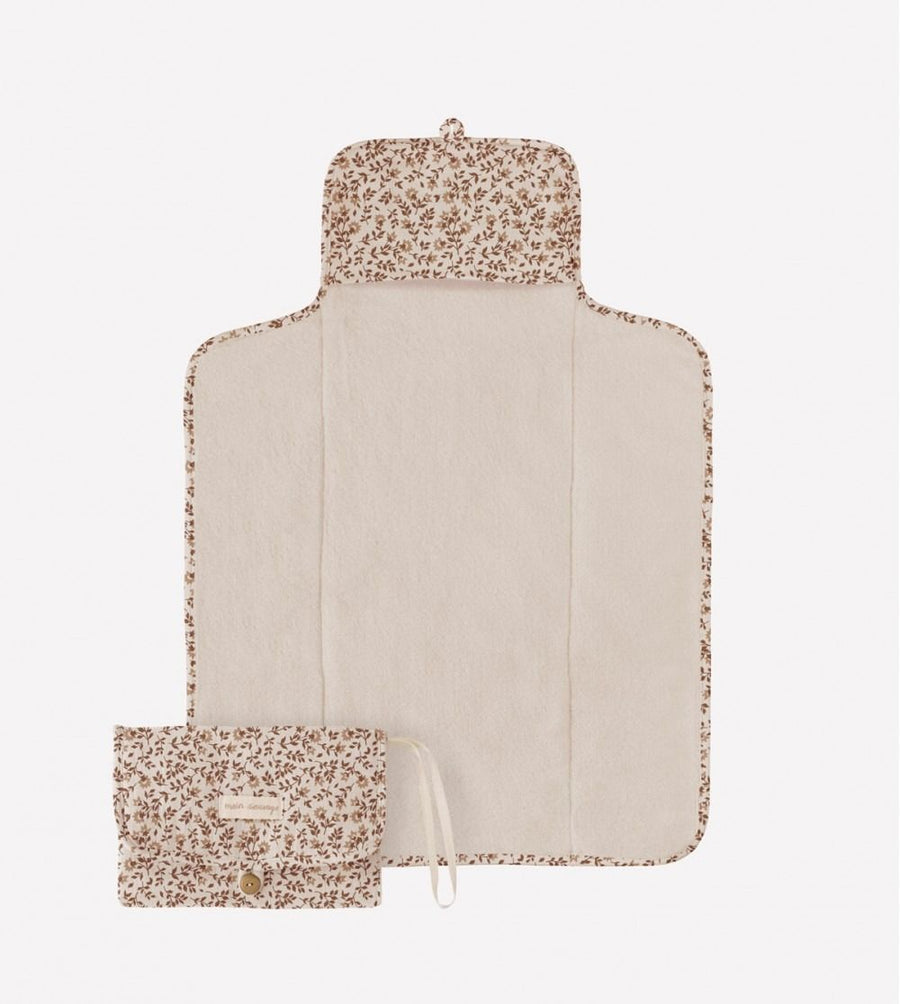 Matelas à langer nomade hibiscus en coton