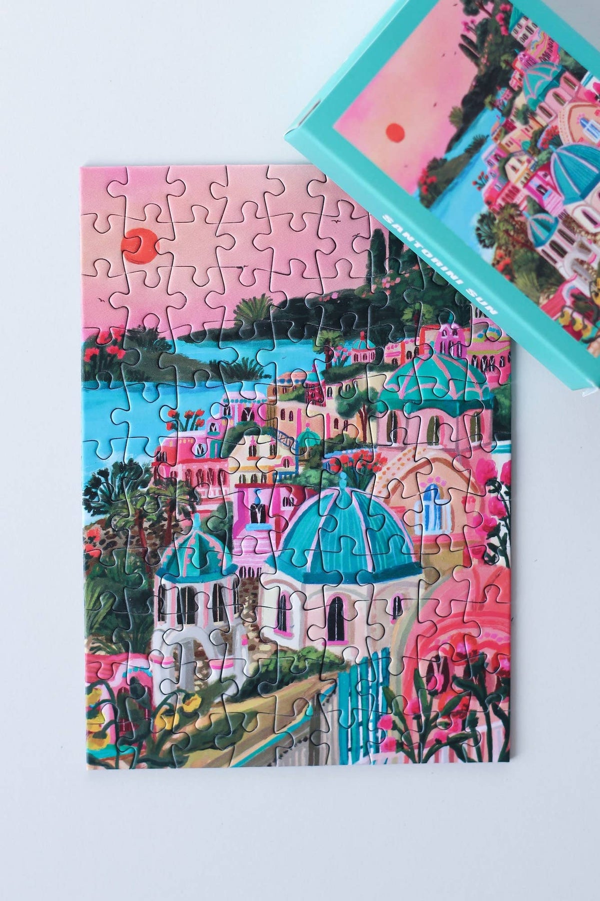 Mini puzzle Santorini Sun, 99 pièces