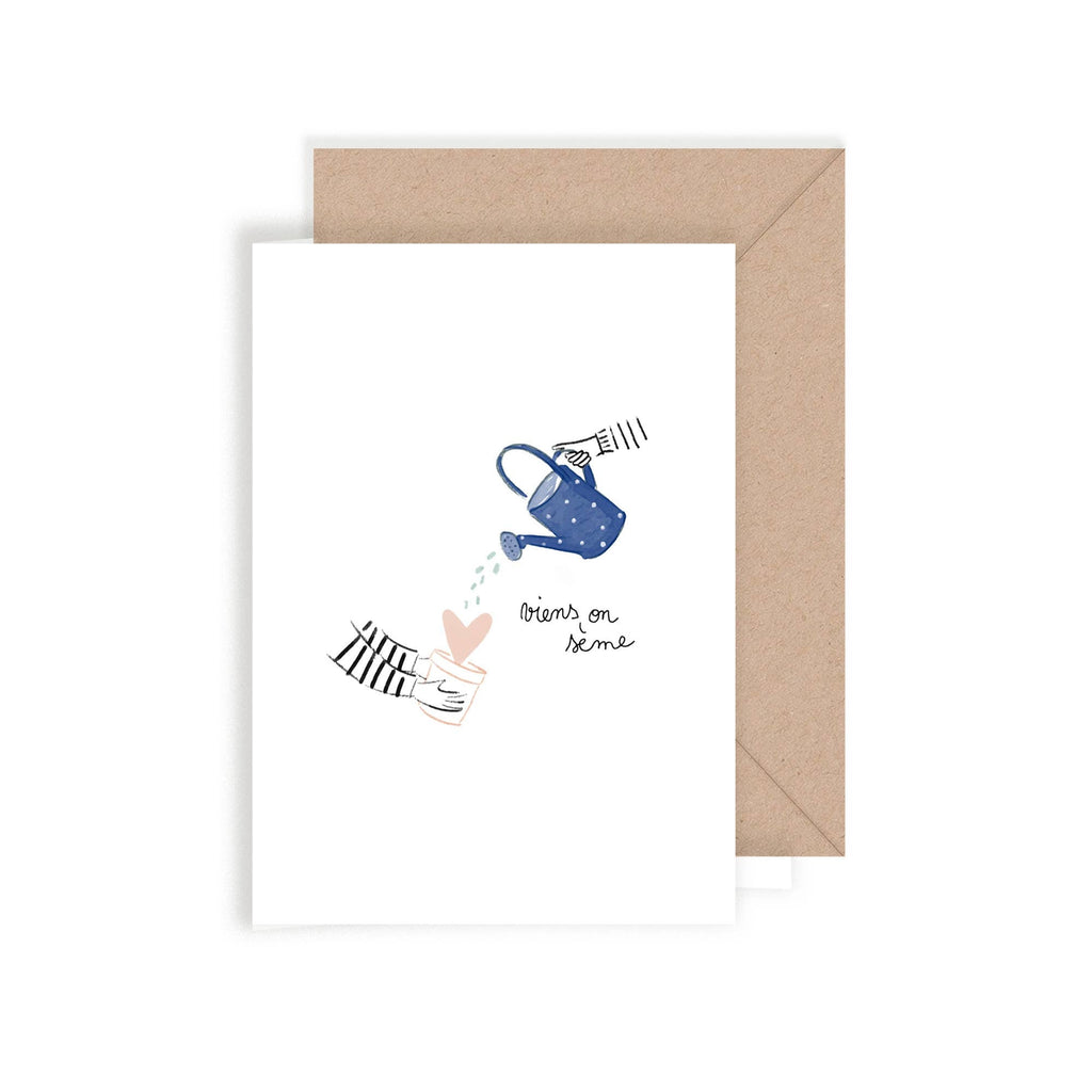 MY LOVELY THING - Carte double « Viens on sème »