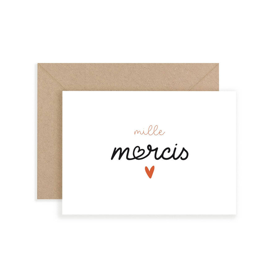 Carte mille mercis