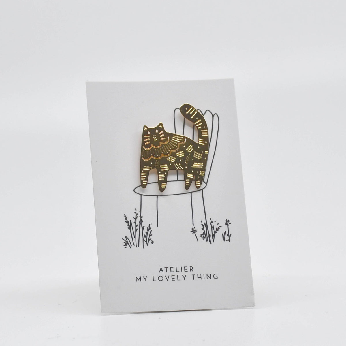 Pin's Lovely Cat en laiton - My Lovely Thing