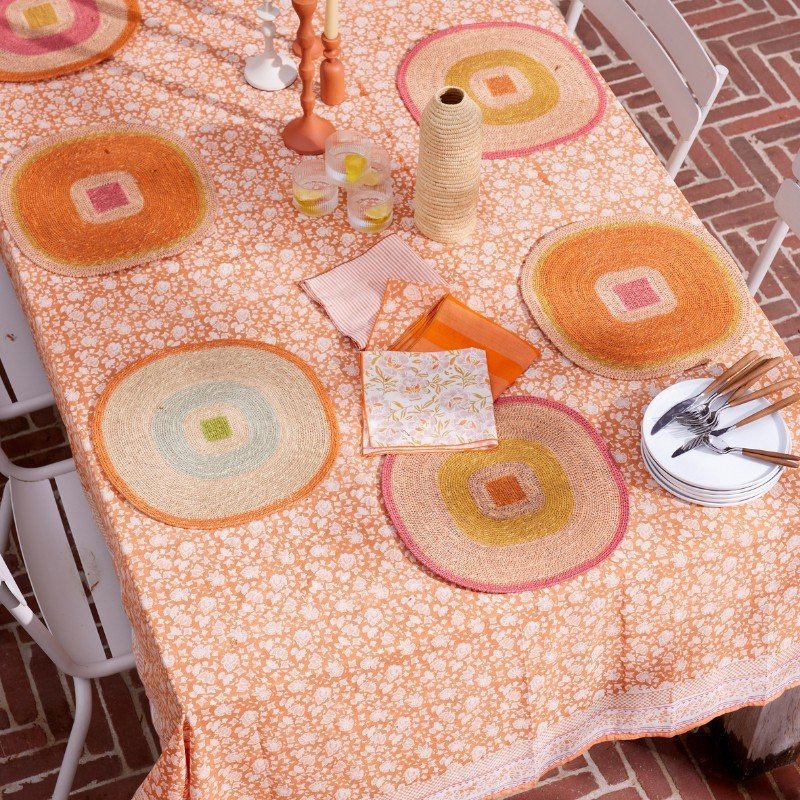 Nappe en coton bohème arushi pumpkin