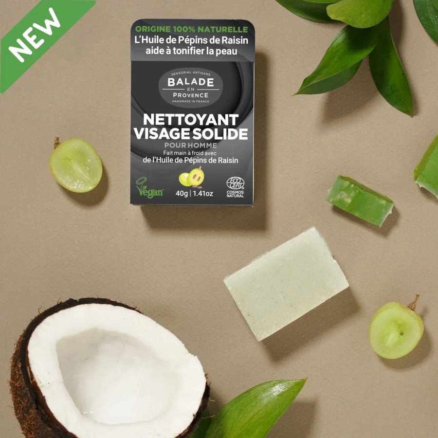 Nettoyant visage solide pour homme