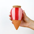 Olla rayée rose et rouge - pepin