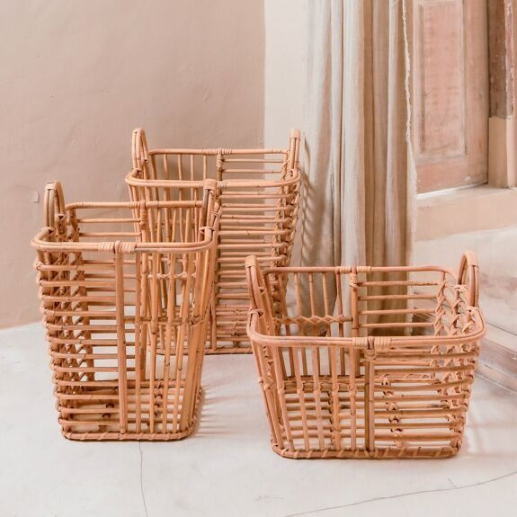 Panier en rotin décoratif kupang (3 tailles)