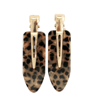Paire de barrettes à cheveux léopard – Peignée Paris – vue 1