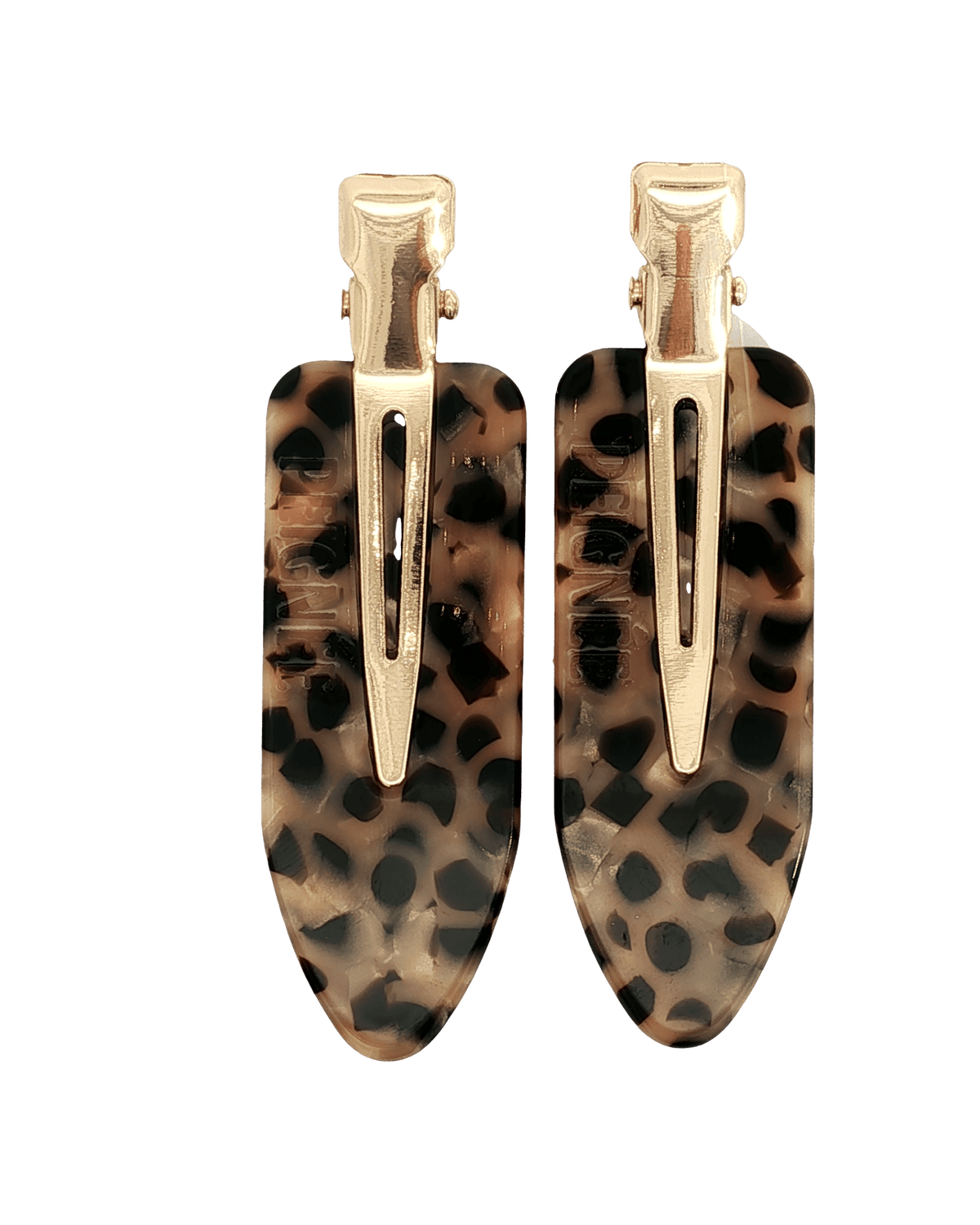 Paire de barrettes à cheveux léopard – Peignée Paris – vue 1