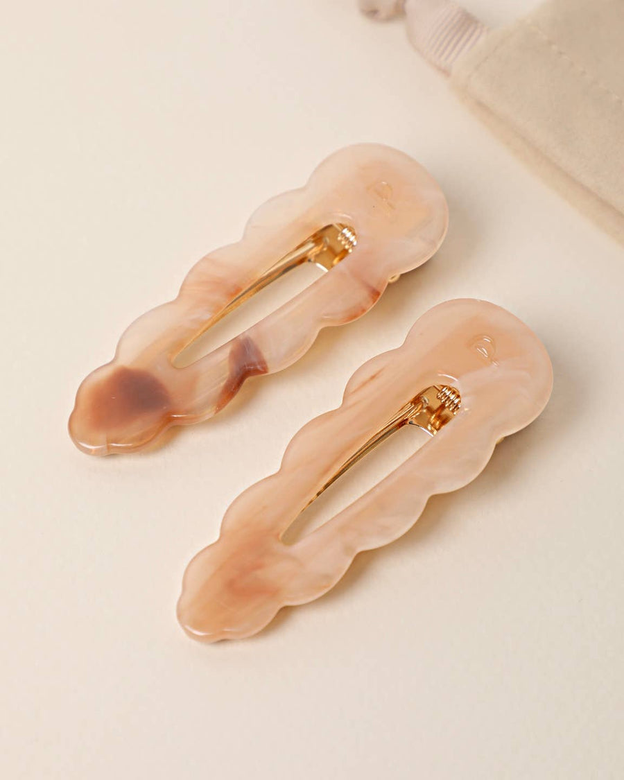 Paire de grandes barrettes Signature Montmartre