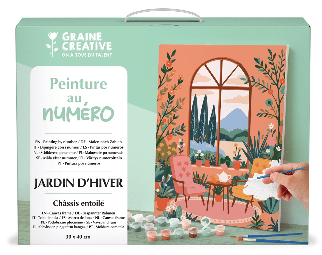 Peinture numérotée "Jardin d’Hiver"
