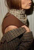 Petit foulard femme bijou jade en coton - Gabrielle Paris