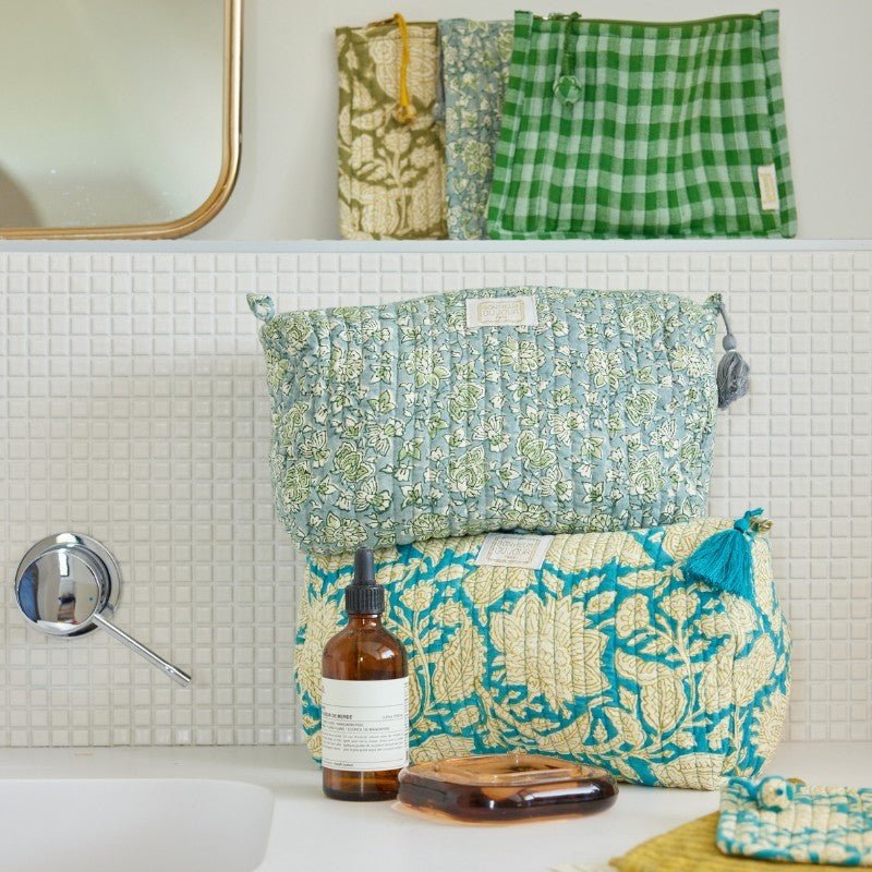 Petite pochette arushi blue green - bonheur du jour