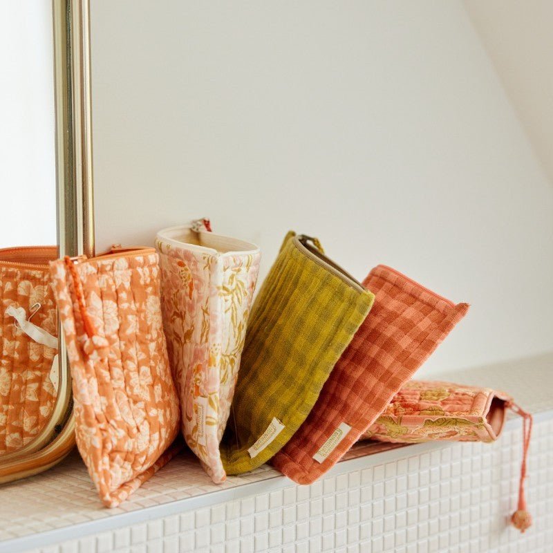 Petite pochette guapao bois de rose - bonheur du jour