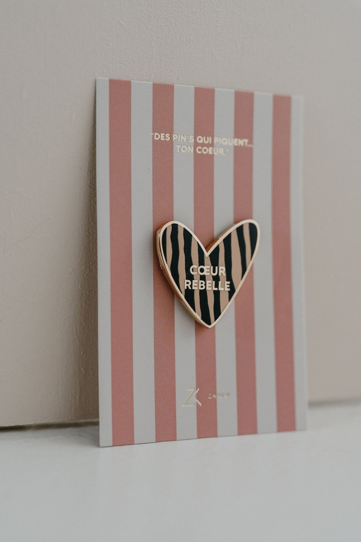 Pin's coeur "Rebelle" - Zakuw