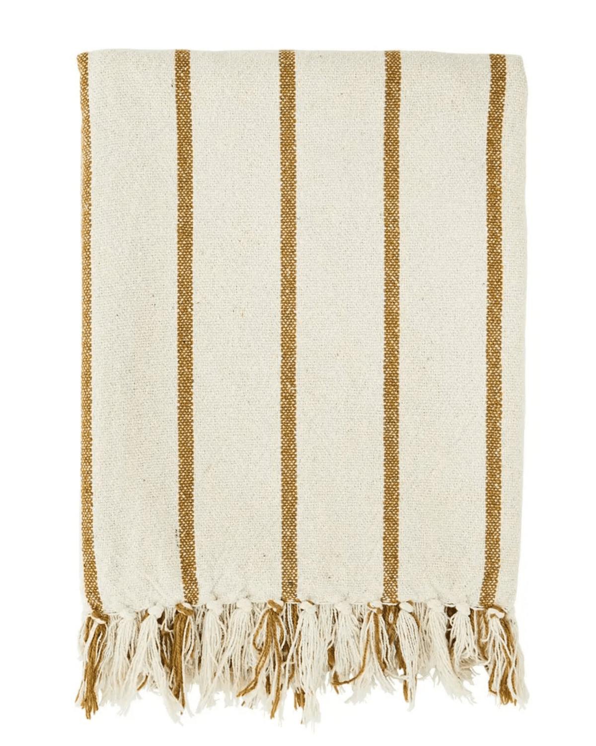 Plaid beige en coton recyclé - madam stoltz