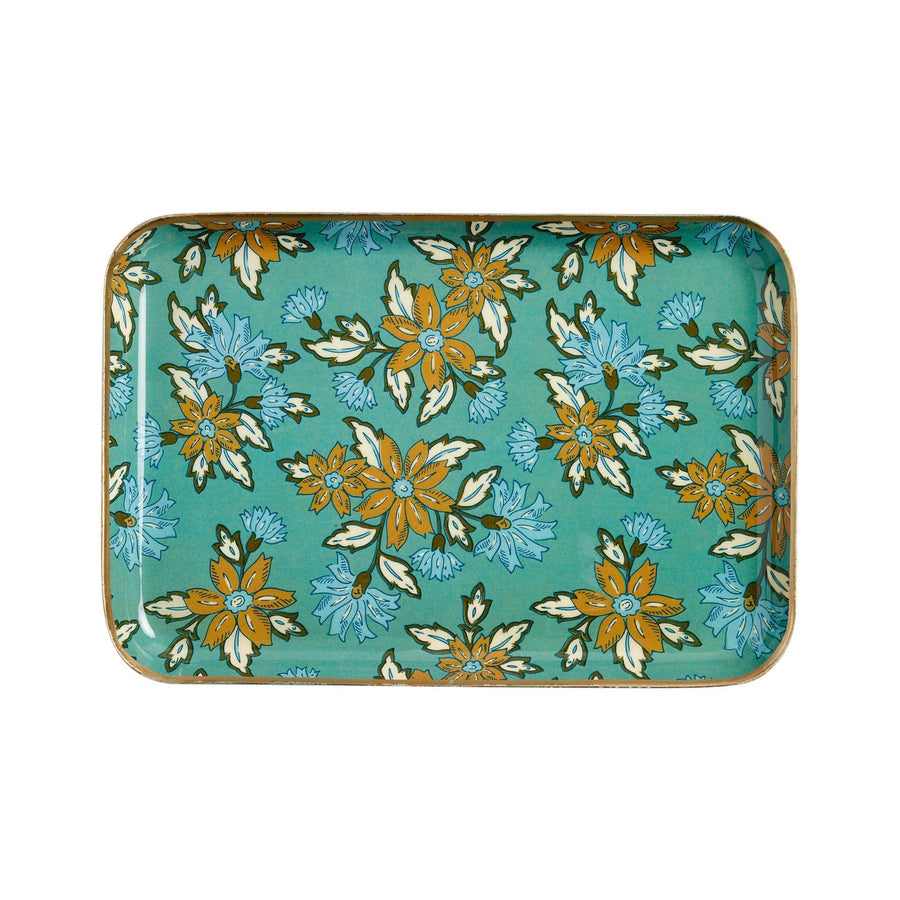 Plateau émaillé rectangulaire aperol arya jade