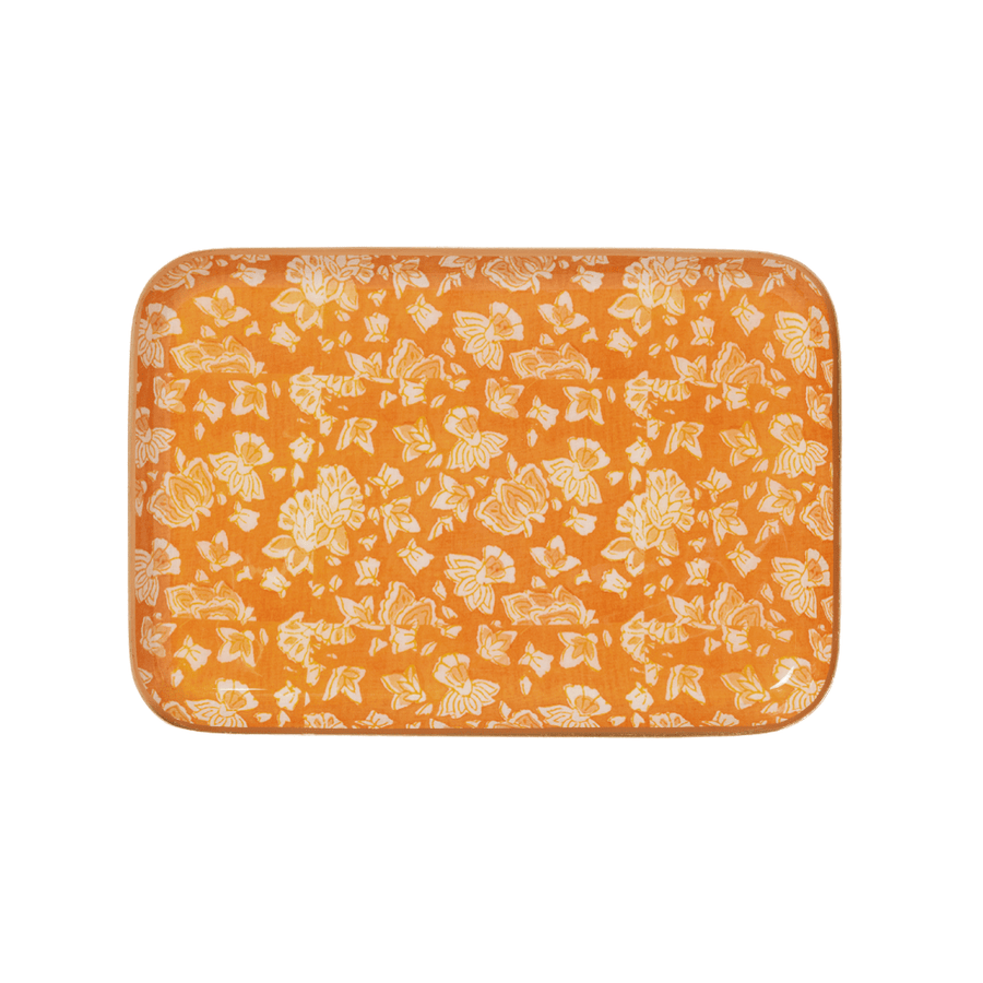 Plateau arushi pumpkin en métal émaillé