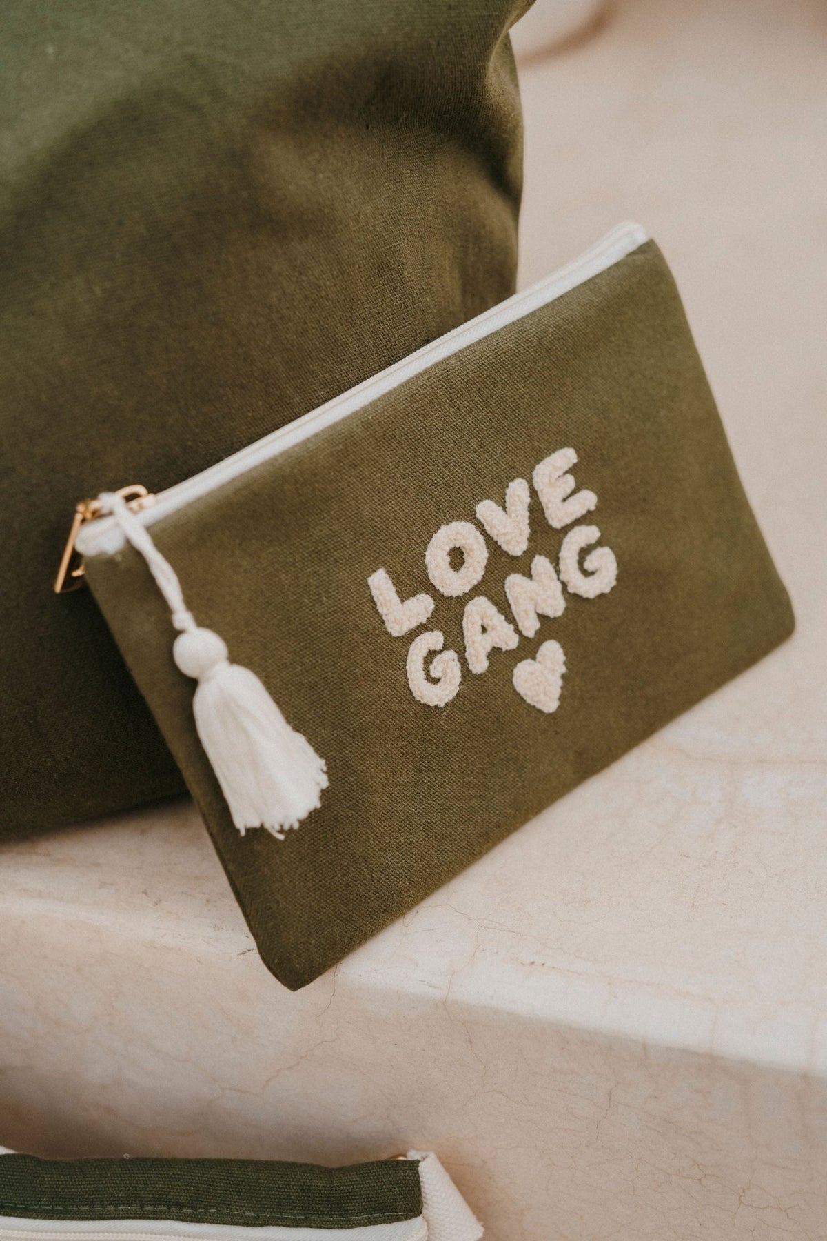 Pochette en tissu femme "love gang" - zakuw