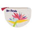 Porte - monnaie fleurs exotiques mon paradis
