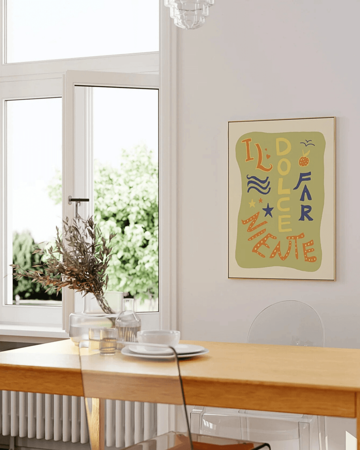 Poster mural coloré le dolce farniente – détente à l’italienne