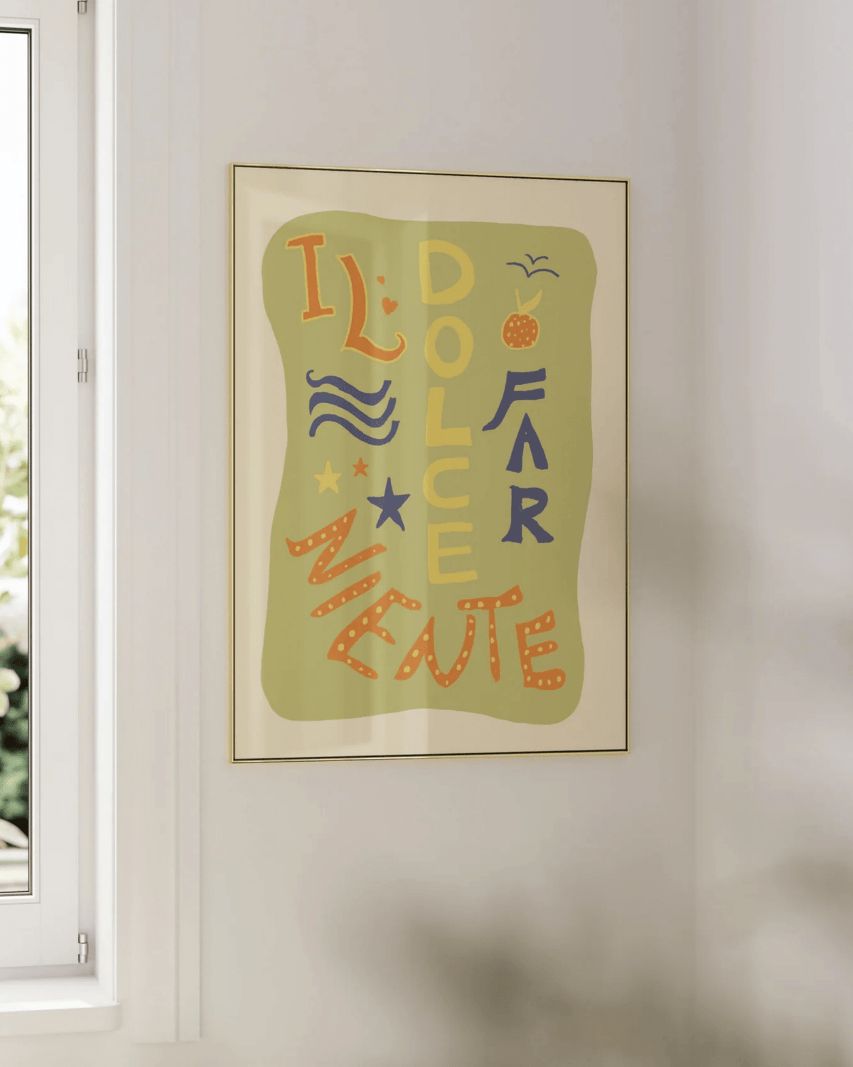 Poster mural coloré le dolce farniente – détente à l’italienne