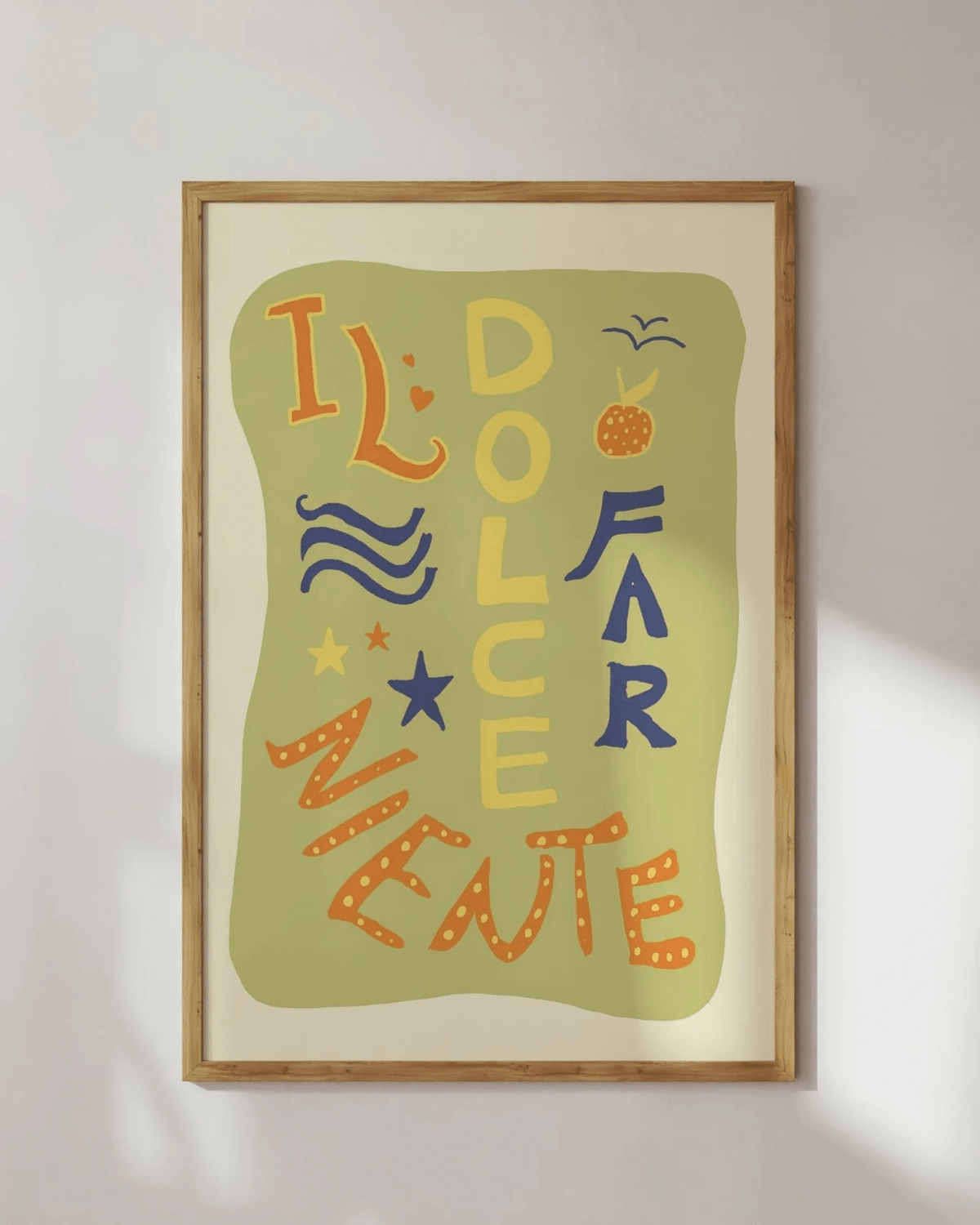 Poster mural coloré le dolce farniente – détente à l’italienne