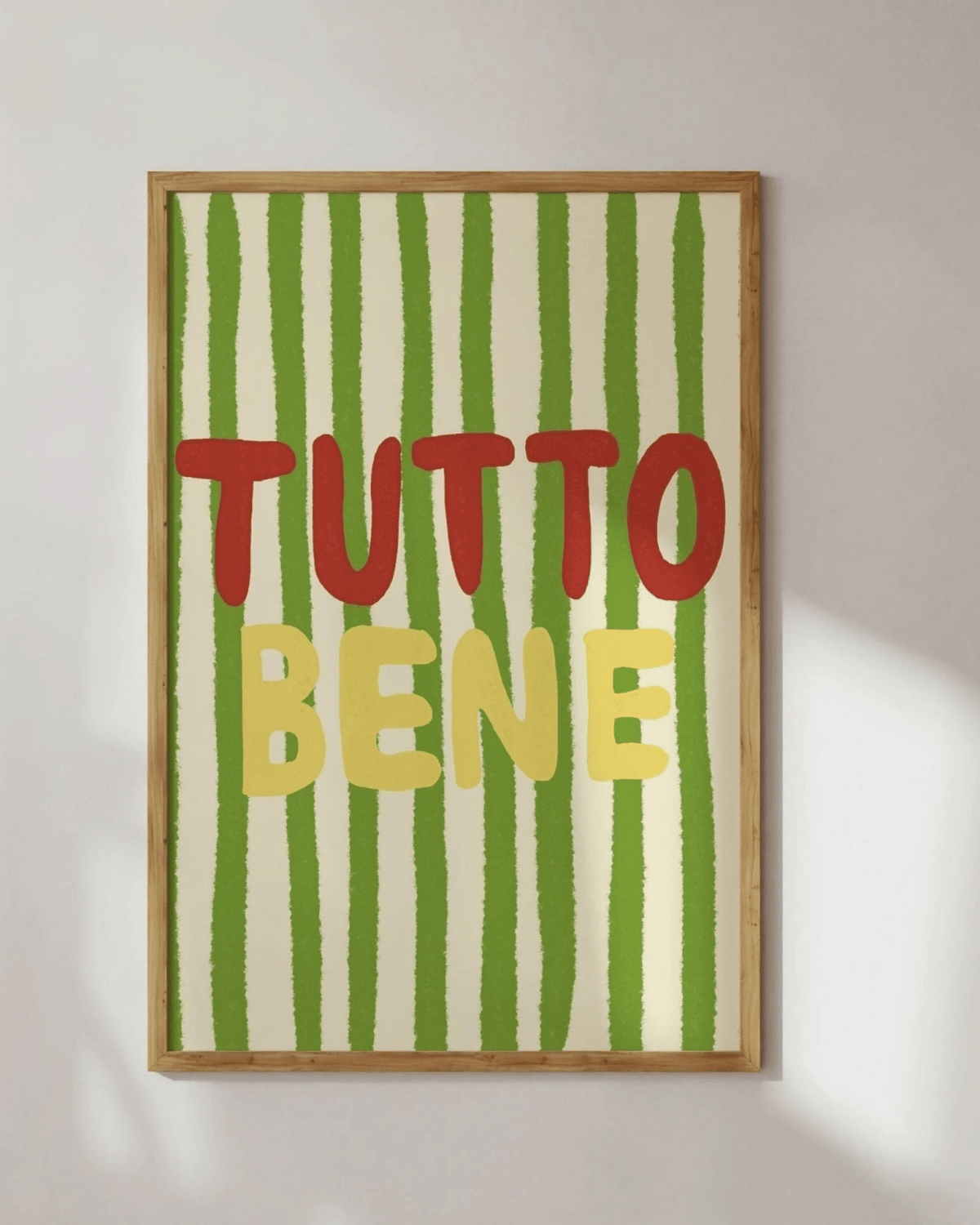 Poster mural rayures colorées italie tutto bene