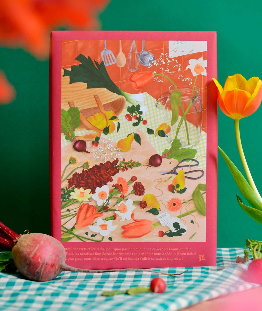 Puzzle 1000 pièces "retour du marché"