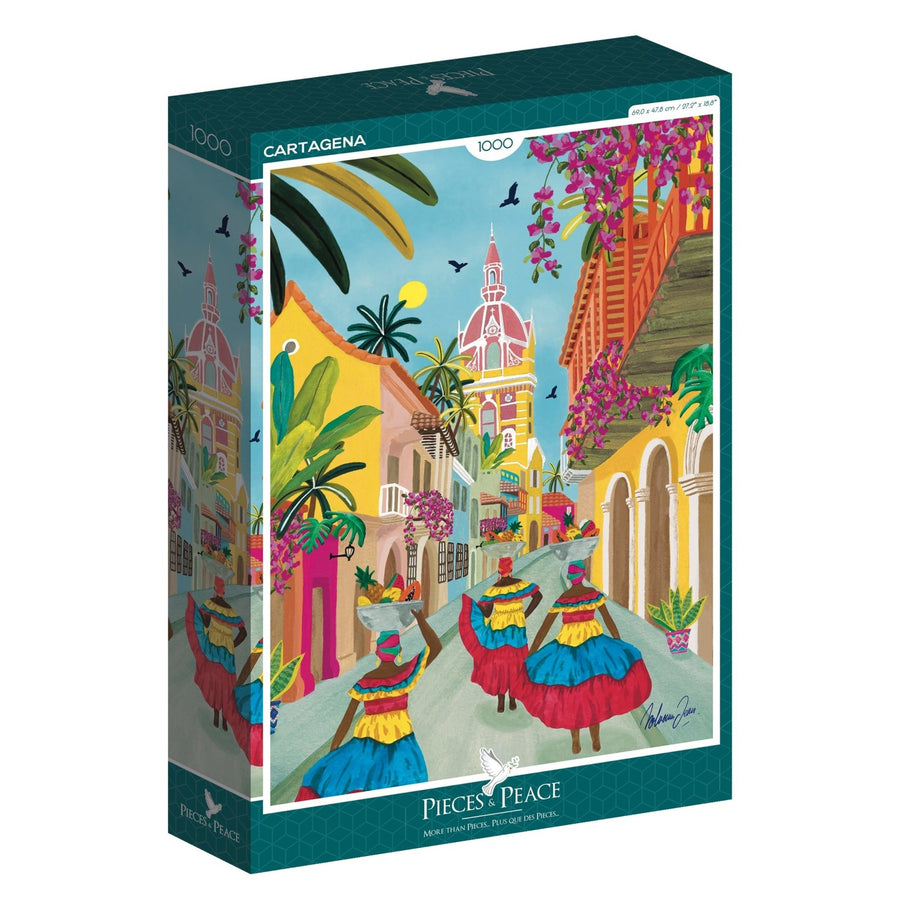 Puzzle déco tendance ville du monde Cartagena