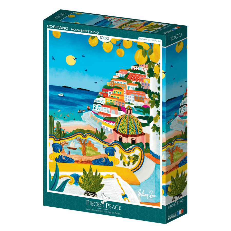 Puzzle déco ville du monde 1000 pièces italie - positano
