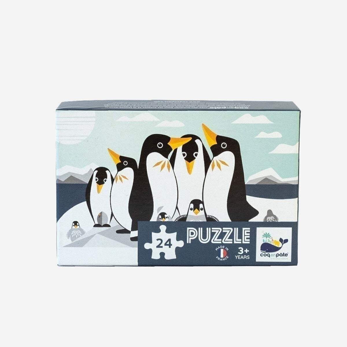 Puzzle enfant famille pingouin - coq en pâte