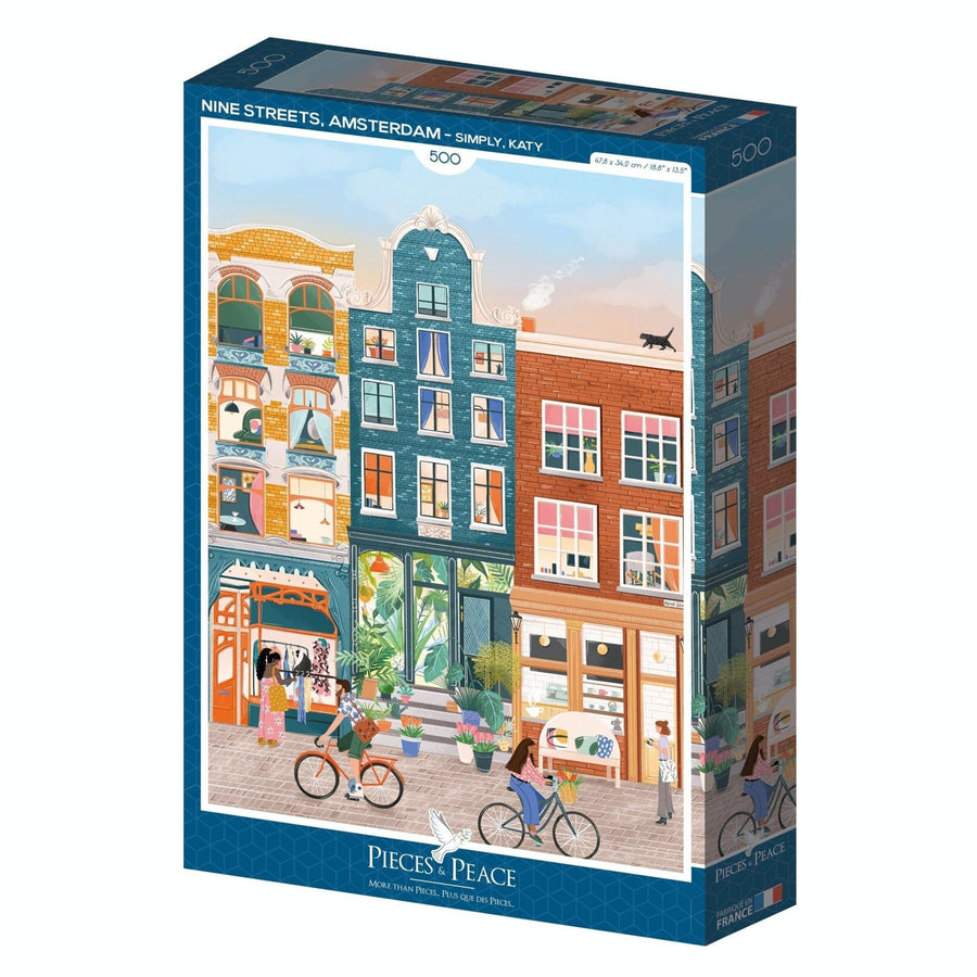 Puzzle amsterdam 500 pièces - moderne et coloré