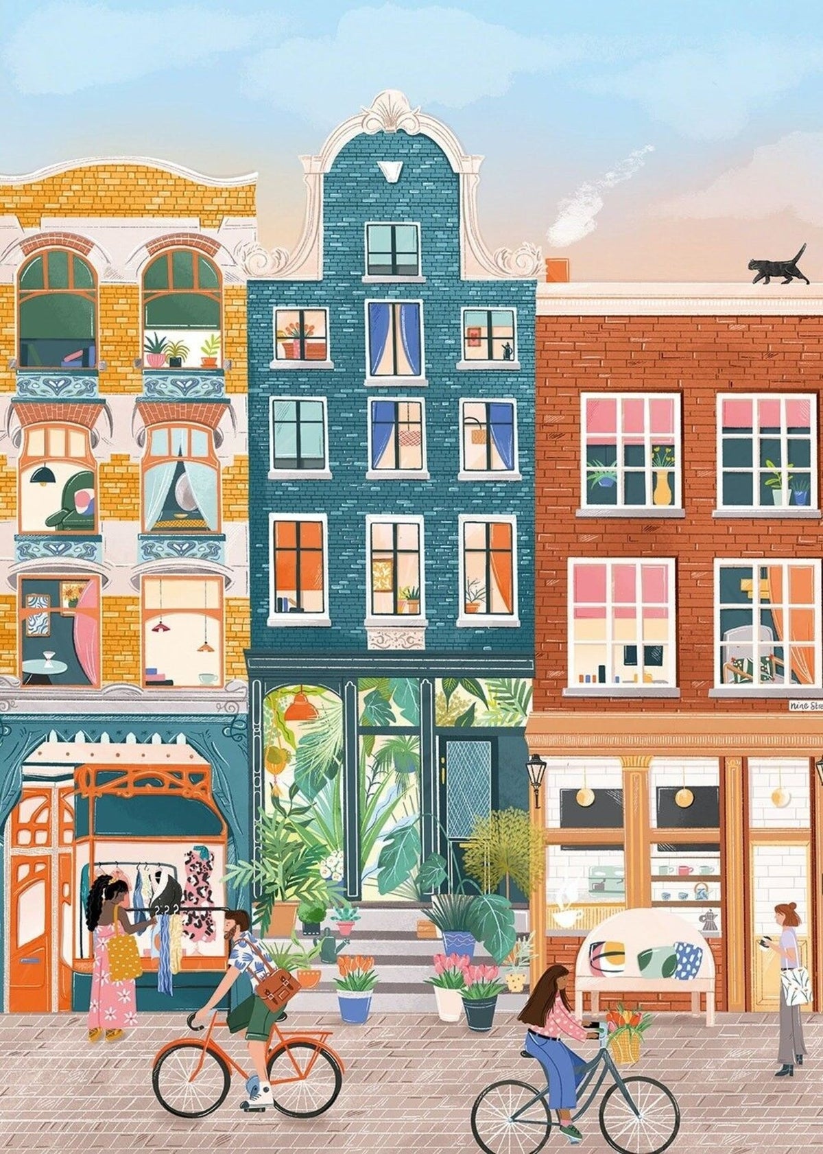 Puzzle amsterdam 500 pièces – moderne et coloré