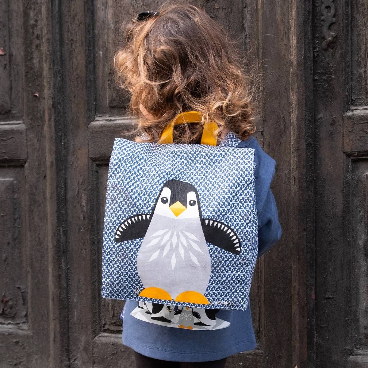 Sac à dos enfant / cartable maternelle pingouin - coq en pâte