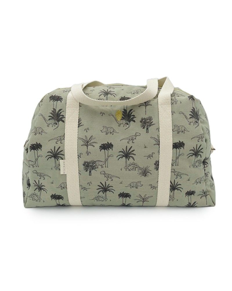Sac à langer bébé garçon motif t-rex en coton