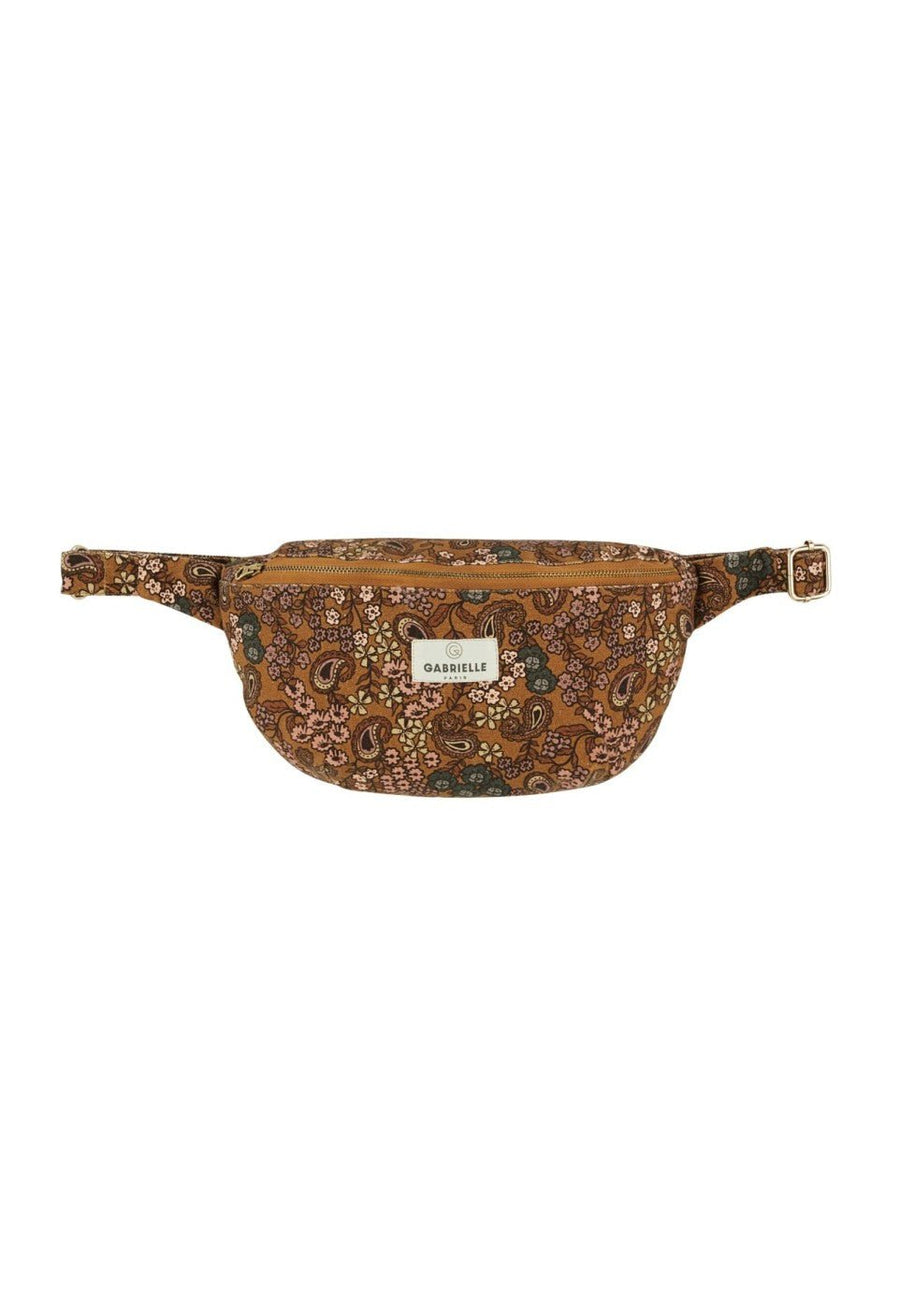 Sac banane femme en coton arabesque