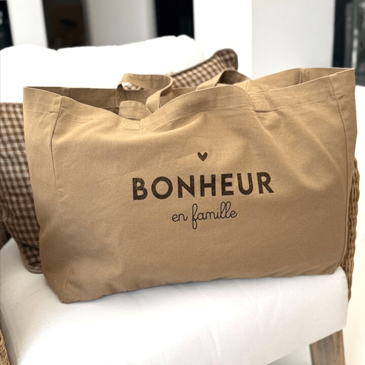 Sac cabas femme "Bonheur en famille" - marcel et lily