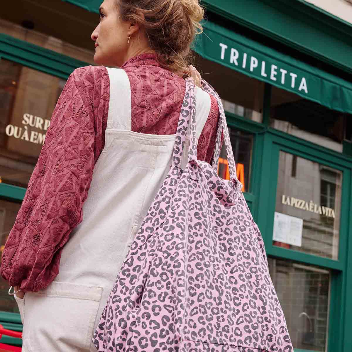 Sac cabas femme Elisa Graou Bubble Pink – Rose in April