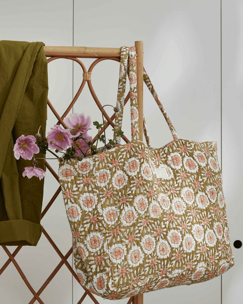 Sac matelassé femme margotte olive - bonheur du jour
